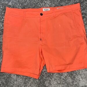 Goodfellow & Co Men's Vibrant Orange Flat Front Shorts